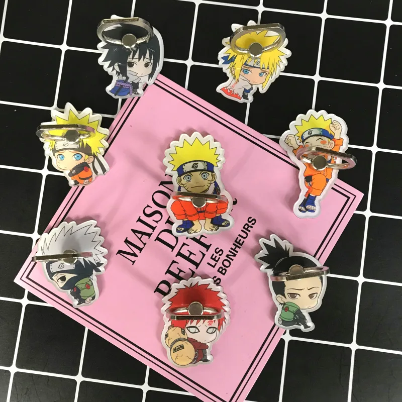 

Hot Anime Naruto Mobile Phone Support Uzumaki Naruto Phone Ring Holder, As picture