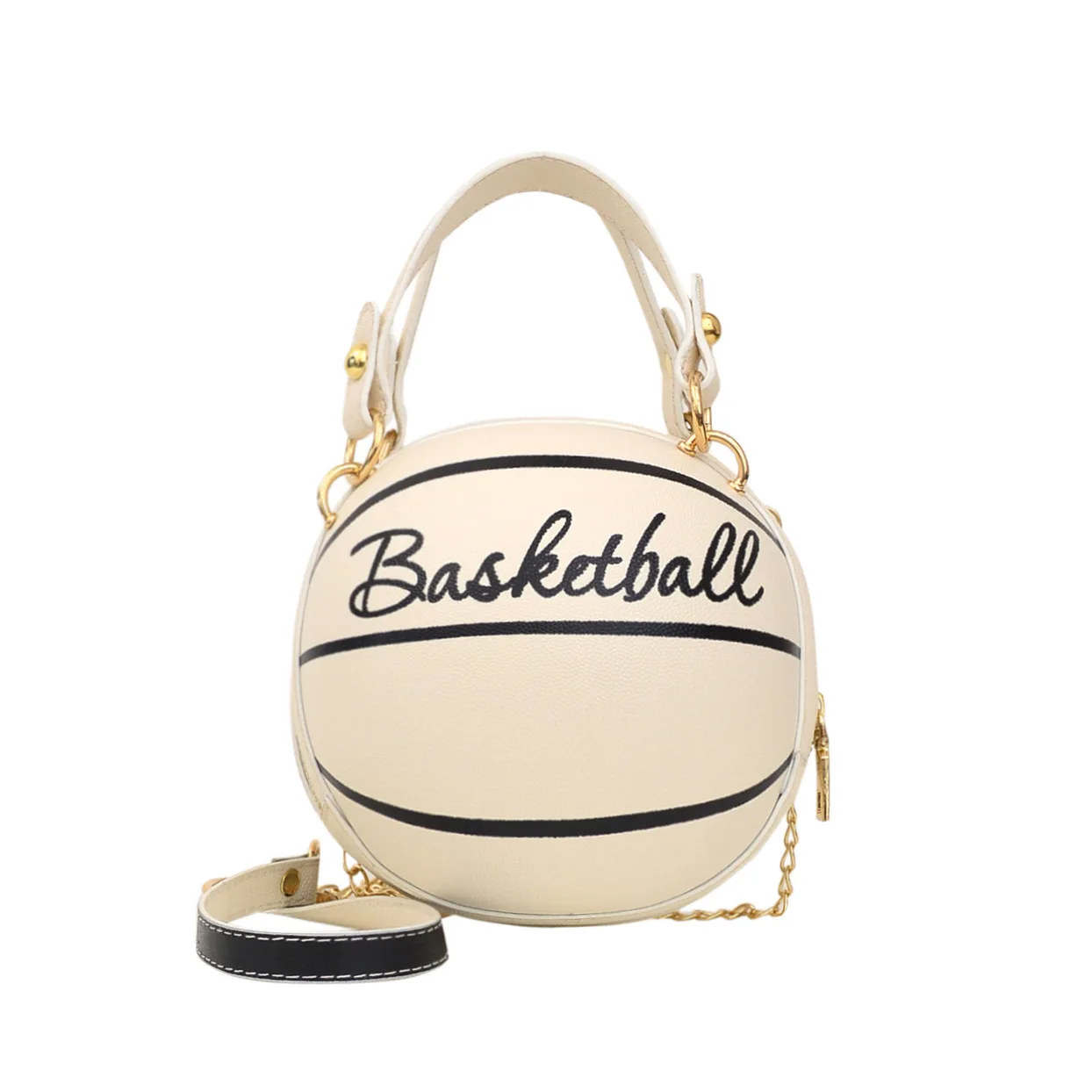 

2020 high quality fashion chain shoulder crossbody purses football round handbags