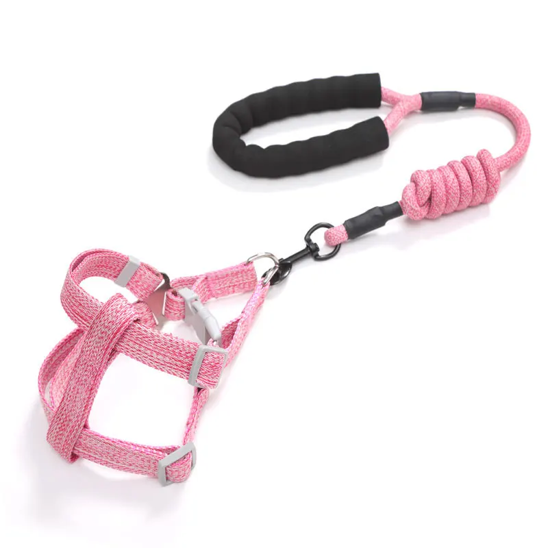 

Pet Leash Chain Foam Handle Dog Rope Set Pet Chest Strap