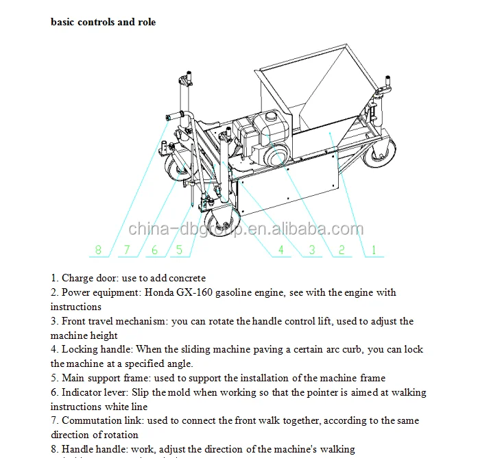 Concrete Cement Road Curb Kerb Laying Machine Buy Concrete Curb