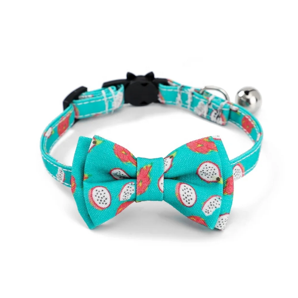 

Hot Sales Bow Tie Cat Collar Adjustable Breakaway Buckle Pet Collar For Dog Cat