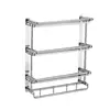 Bathroom shelves space 3 tier home kitchen bathroom shower storage shelf wall mounted bath shelves