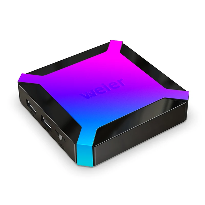 

weier X96Q Allwinner H313 tv box Quad Core set-top box android 10.0 1G+8G smart tv box, Customized color support