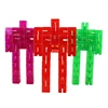 Plastic Toy Robots Transforming 3D Puzzle Mixed Color Custom Intelligence Robot Educational Toy Good Christmas Present