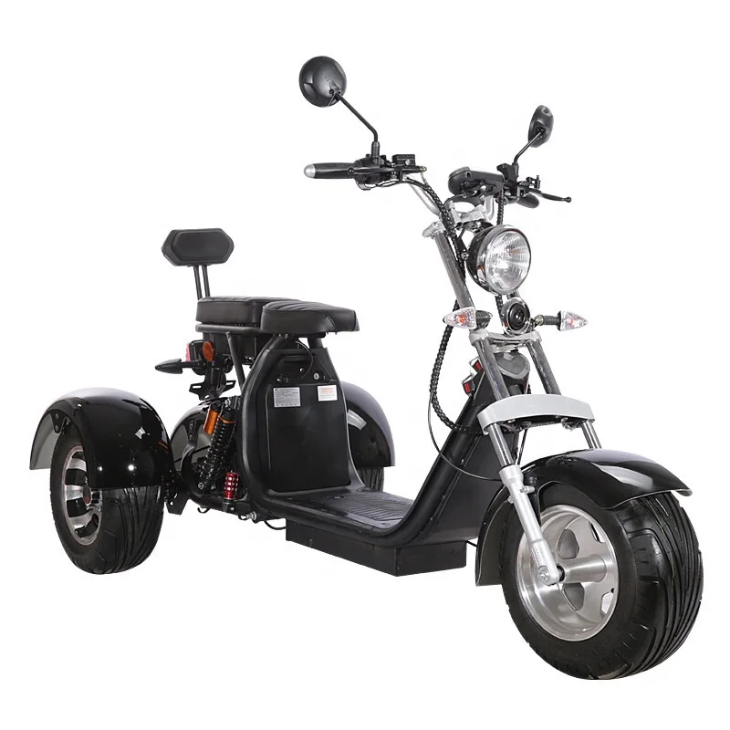 

EEC Fashionable City Coco 3 Wheel Electric Scooter 2000W Electric Motorcycle, Customized