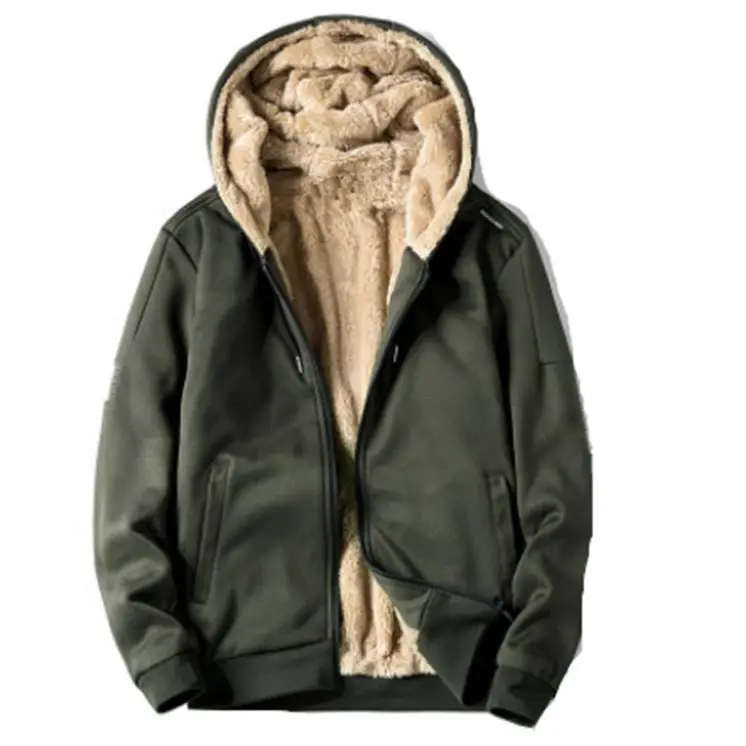 

Spot Wholesale Winter Plus Velvet Thick Warm Hooded Outdoor Men's Casual Jacket, Blue,red, grey