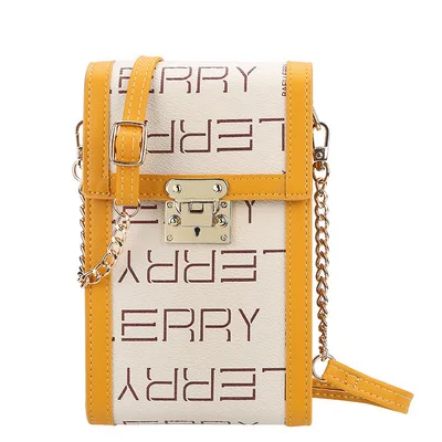 

Luxury Designer Messenger Bag Women Wallet Pu Leather Letter Printing Female Wallet, Yellow, blue, pink, red, brown, grey, lake blue