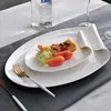 Wholesale white bone china dinnersets exquisite bone china plate set porcelain dinner set chinaware dinnerware