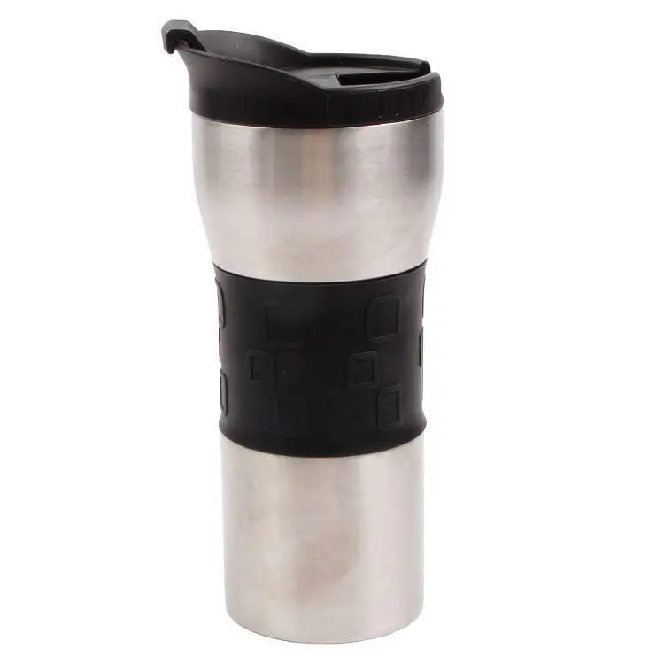 

Factory direct sales 500ml portable wall leak proof outdoor stainless steel coffee thermos mug cup, As picture