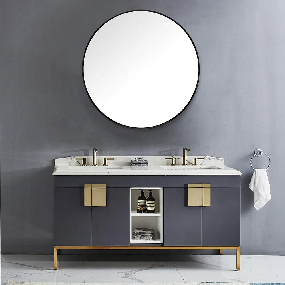 

[UK Warehouse] Stainless Silver Wall Mirror Decoration, Gold,black.silver