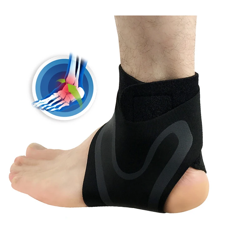 

Hot Sale Adjustable Unisex Ankle Support Sport Ankle Brace Ankle Protector Tobillera, Black