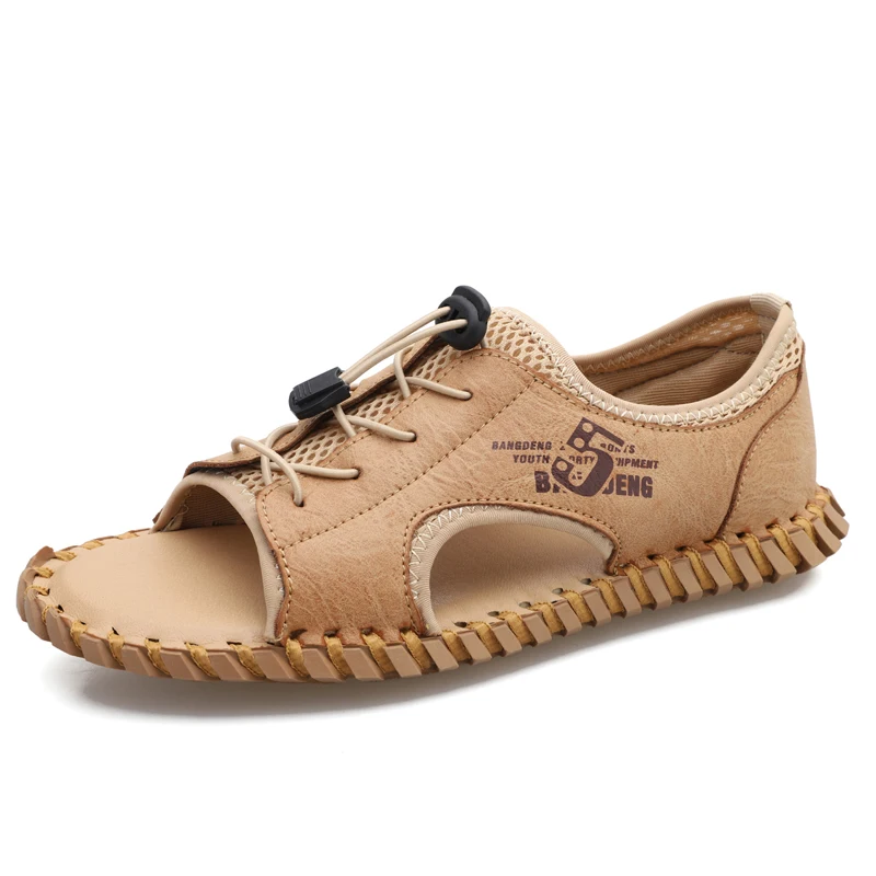 

special price processing Korean mens hollow sandals beach men's shoes shoes stock