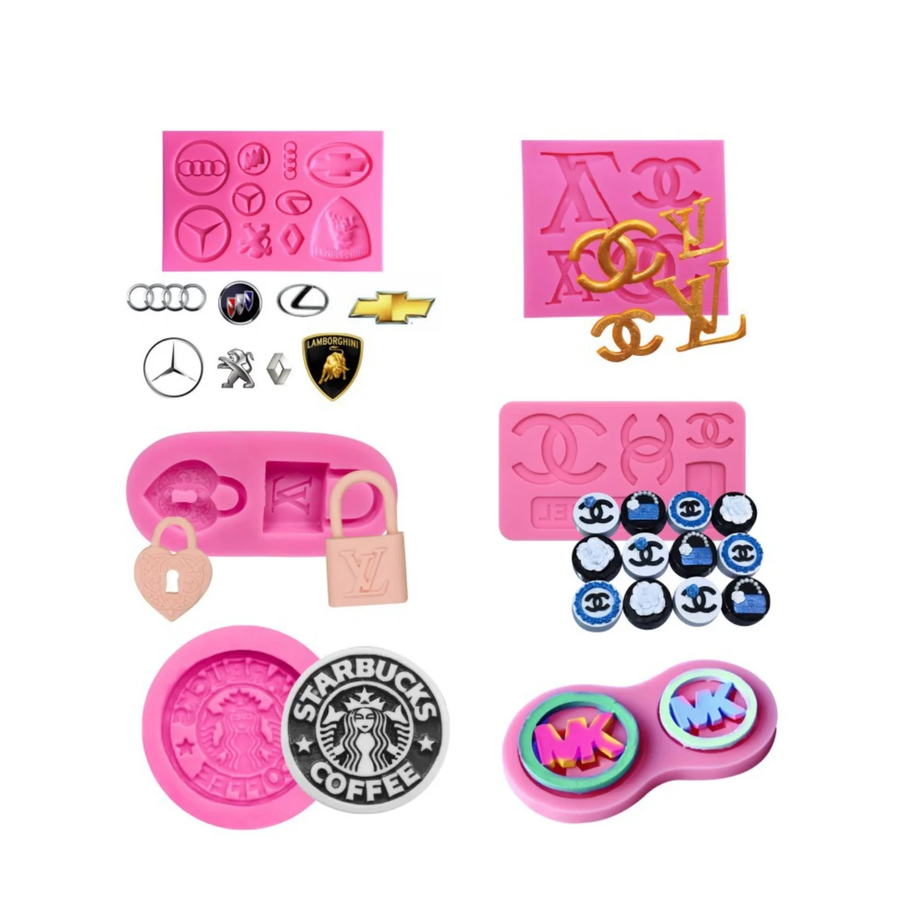 

Brand Logo 100% Food Grade Silicone Resin Cake Mold Crafts