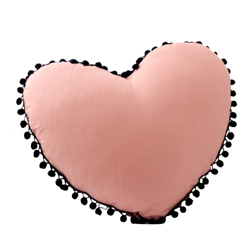 

Free shipping Valentines Day Gift Soft Plush Stuffed plush lovely Heart Shaped pentagonal bedtime toys Pillow for girls