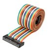 Custom 24AWG AWM 2651 FFC 16 pin 2.54mm pitch flexible PCB flat idc ribbon cables