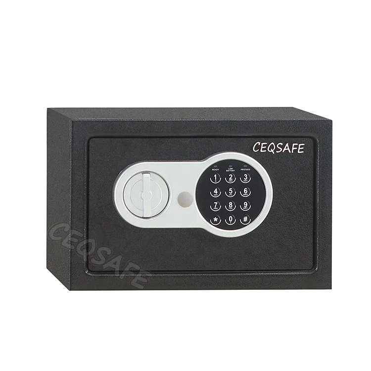 

CEQSAFE Key Security Top Open Laptop Size Digital Small Ceu Password Electronic Smart Two Mini Room Deposit Hotel Safe Box