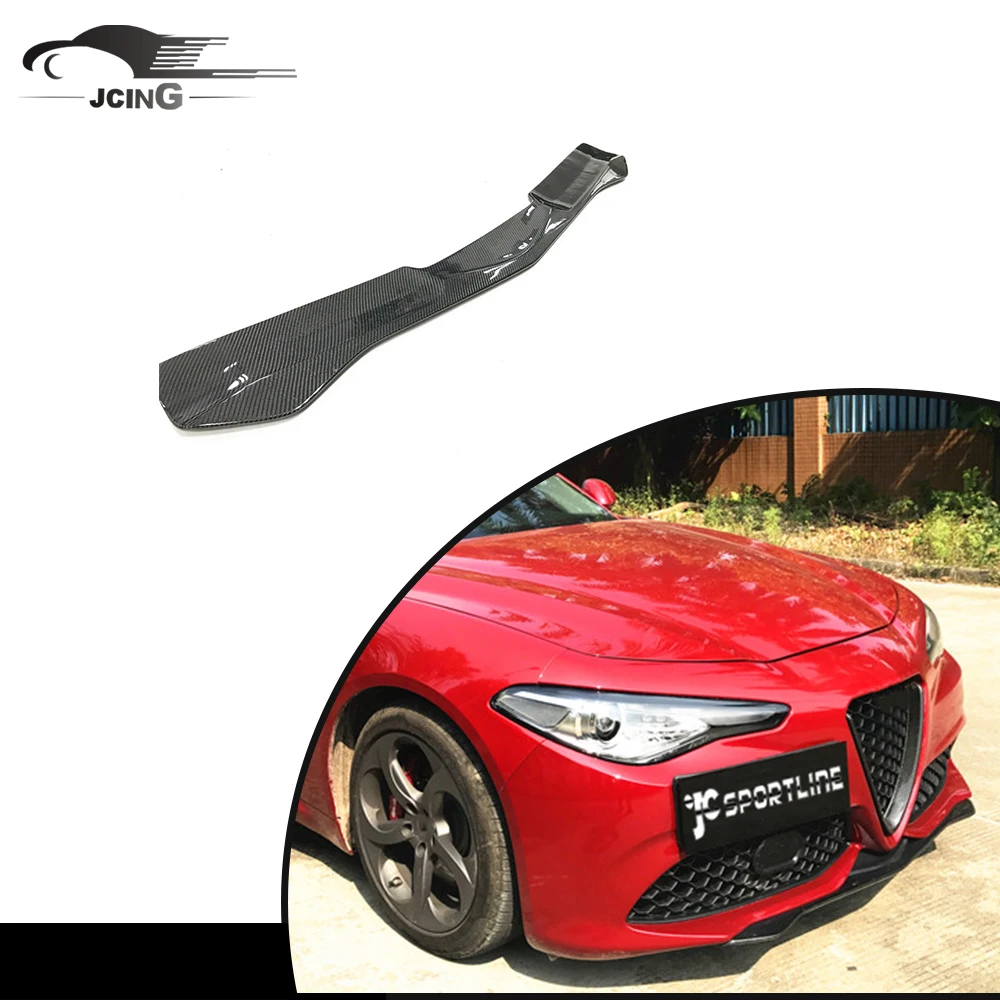 

Carbon Fiber Front Bumper Lip for Alfa Romeo Giulia 4-Door 2017-2020