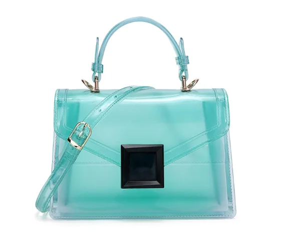 

Summer Transparent Candy Colorful Handbags Women Jelly Purses And Bags