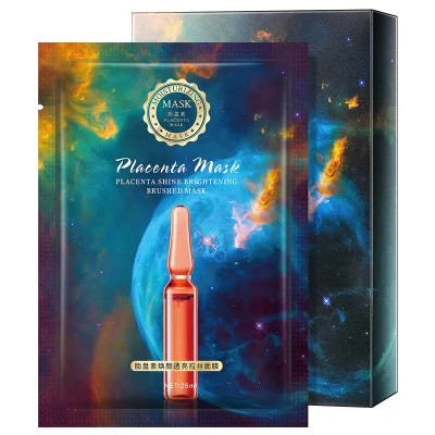 

OME Private Label Astaxanthin Anti-wrinkle face Mask Sheet Blue Copper Peptide Mask Placenta Hydrating Moisturizing facial Mask