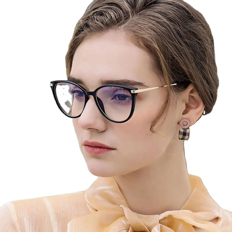 

Buy prescription glasses online women fashion TR90 anti blue light spectacle frames for optical lenses