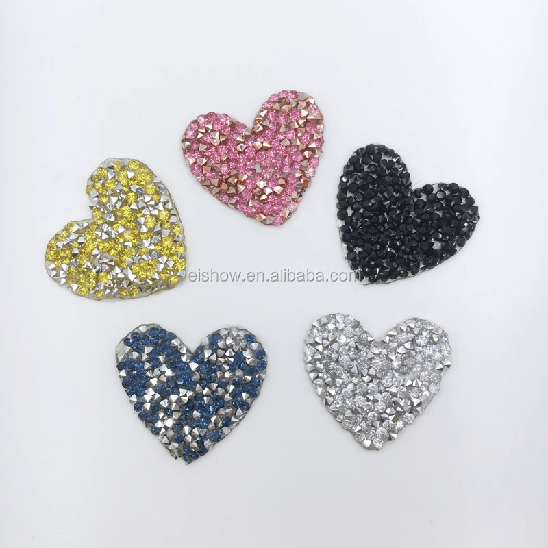

heart custom iron on patches for clothing, Mix color