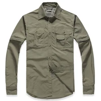 

Quick dry sportswear shirt safari outdoor shirts men