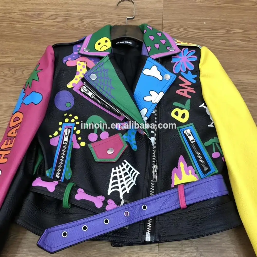 

Cheap Price Women Fashion Leather Jacket Punk Street Jacket