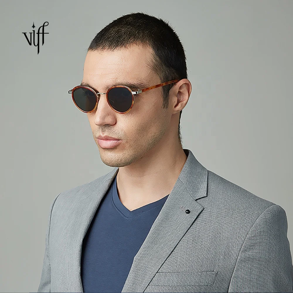 

Retro Small Oval Sunglasses VIFF HP19981 Men Women SteamPunk Vintage Sun Glasses Street Fashion Eyewear Stylish Shades, Custom colors