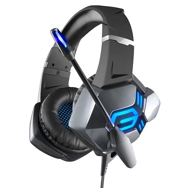

Wired stereo audifonos gamer LED gaming headset headband with noise canceling microphone