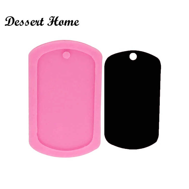 

DY0054 DIY Shiny Dog Tag silicone mold for keychains - Epoxy Resin Craft Bird molds - DIY Mold Resin Craft, Pink