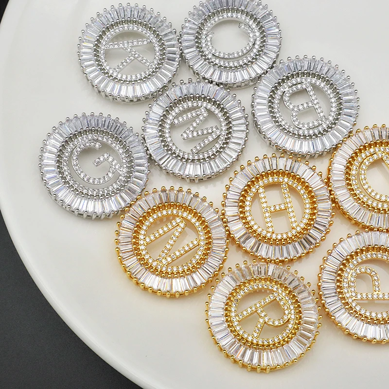 

2021 New Gold plated custom brass bulk letters pendants for necklace