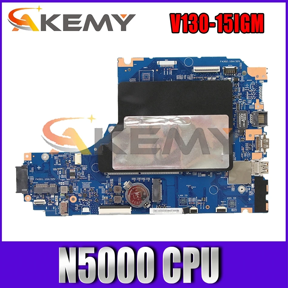 

For V130-15IGM laptop motherboard 17839-1M 448.0DG04.001M with N5000 CPU tested 100% working FRU 5B20R33011 Mainboard