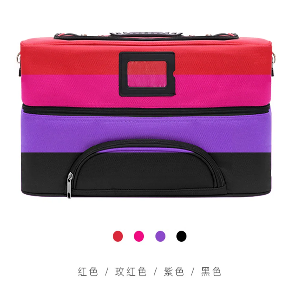 

Large Capacity Makeup Storage Bag Multi-Function Popular Beauty Toolbox Oxford Crossbody Cosmetic Bag&Case, Can customize