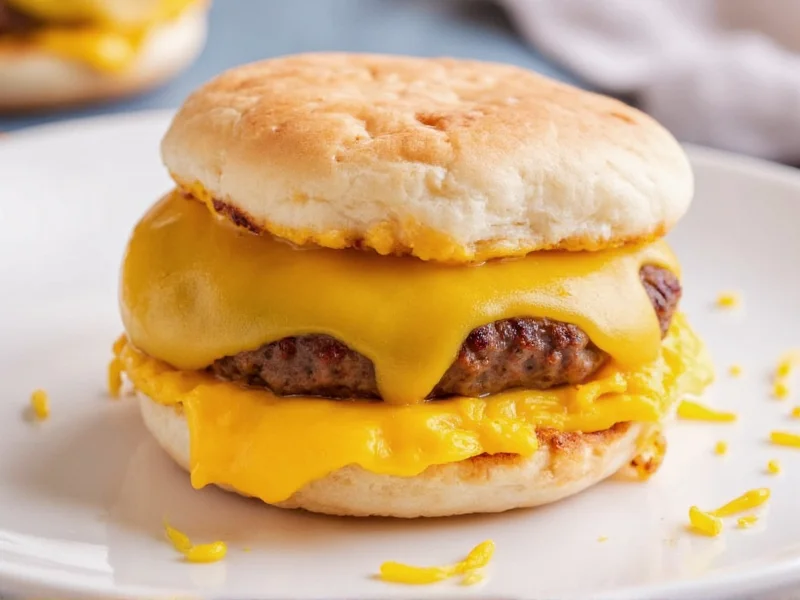 Egg Sausage Cheese McMuffin Calories: 480 Per Sandwich