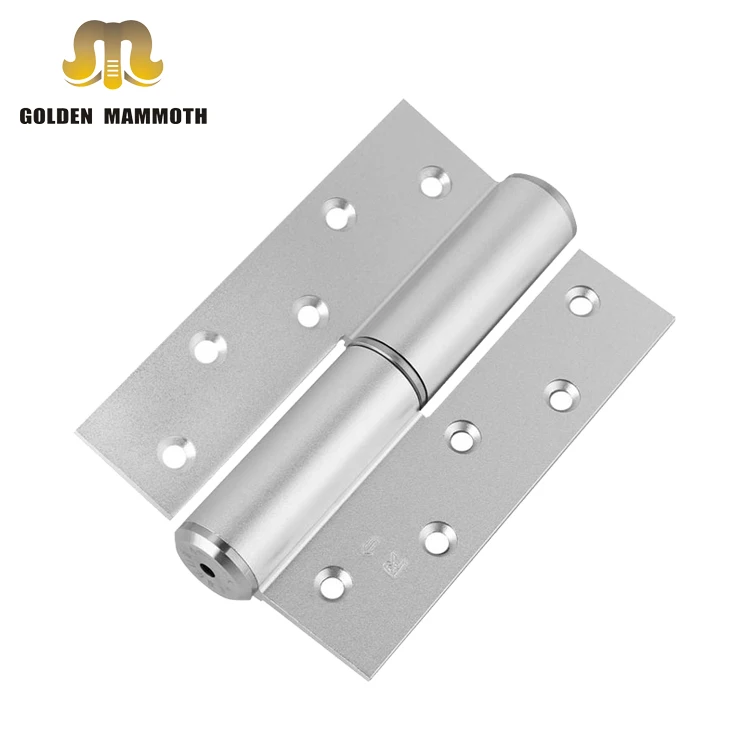 
Space Aluminum Silver Color Hydraulic Buffer Automatic Closing Hinge for Glass Door, Bathroom Door Hinge 
