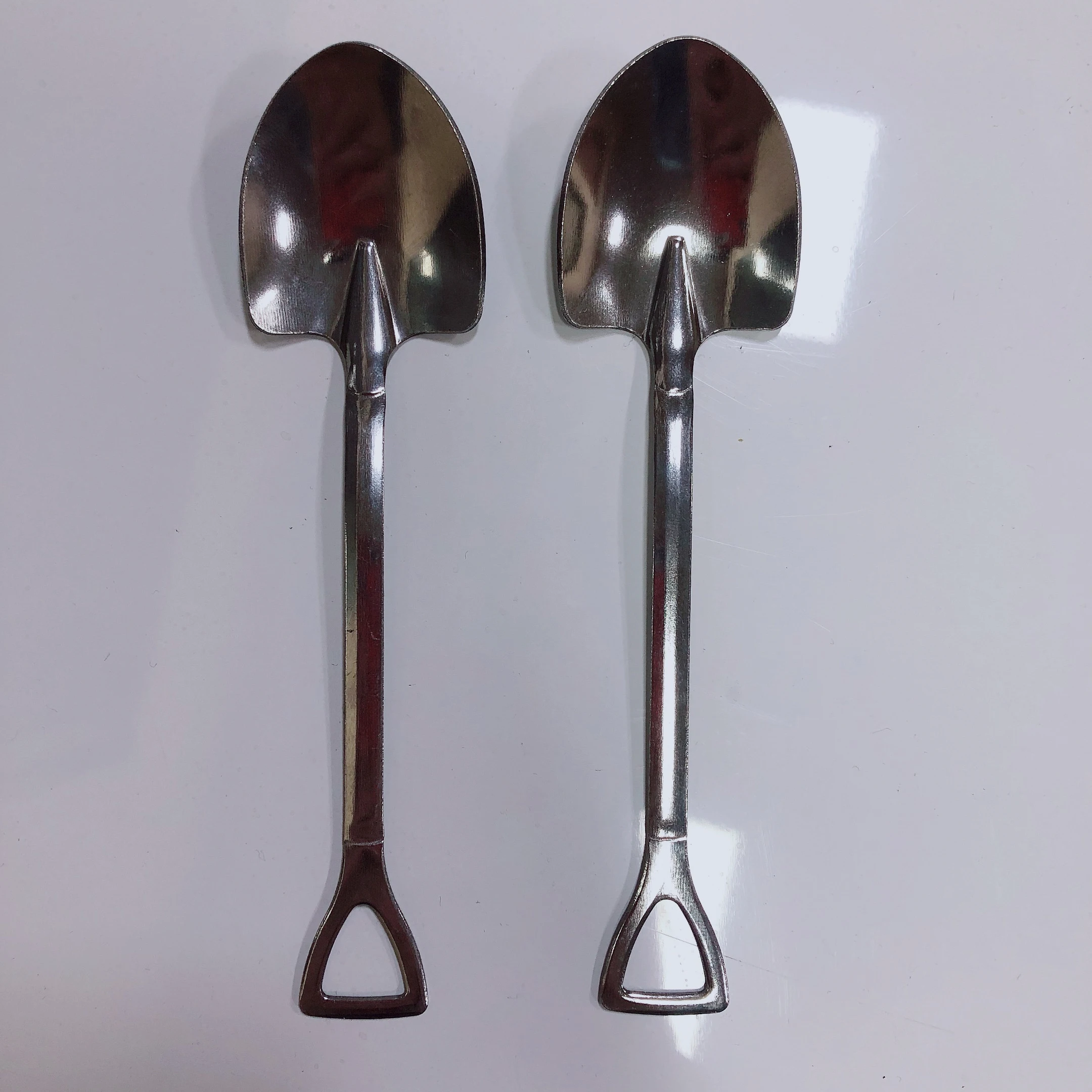 

Competitive Stainless Steel Spoon Custom LOGO Shovel spoon set Tea spoon, Silver