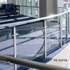 Customized modern design stainless steel railings glass round pipe balustrade handrail post