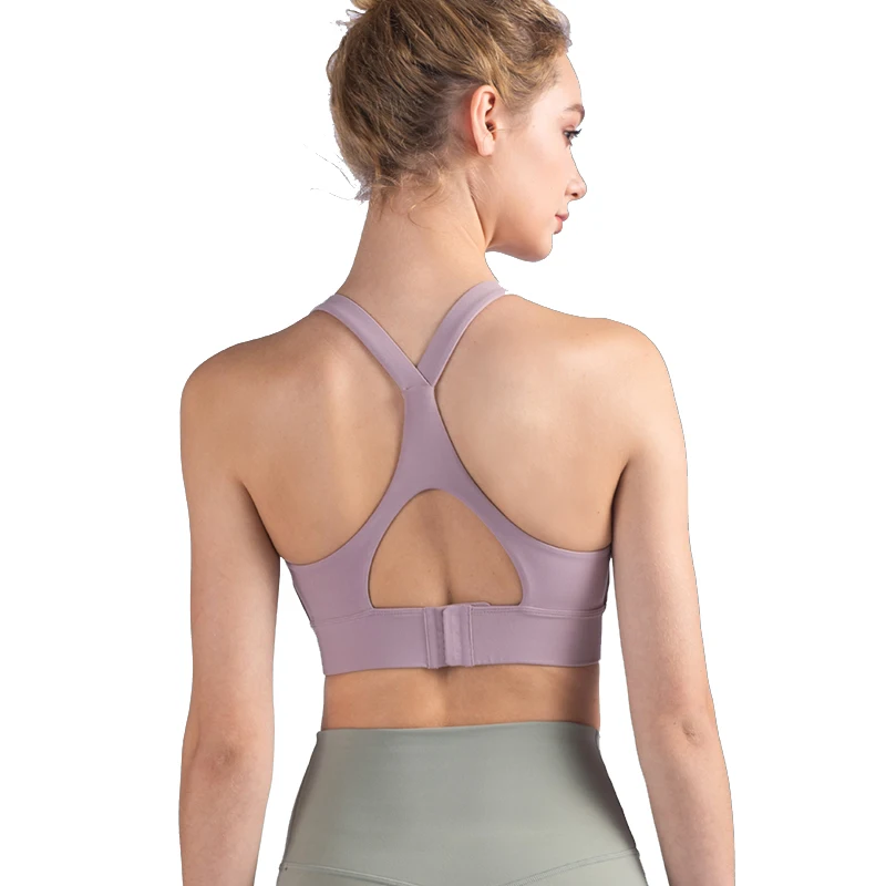 

Wholesale customized logo women gym workout shockproof adjustable sport bra