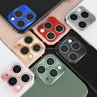 

For Iphone X Change For Iphone 11 Pro Max Tempered Glass Lens Sticker Titanium Alloy Case Back Camera Lens Cover