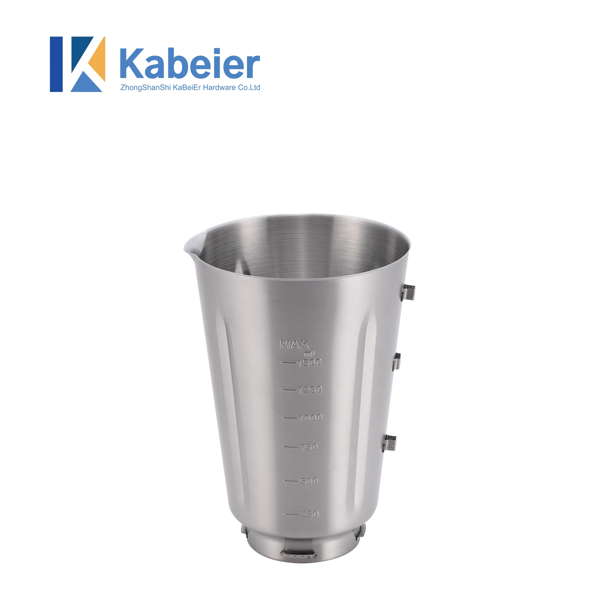 
single wall round stainless steel blender food jar for blender 