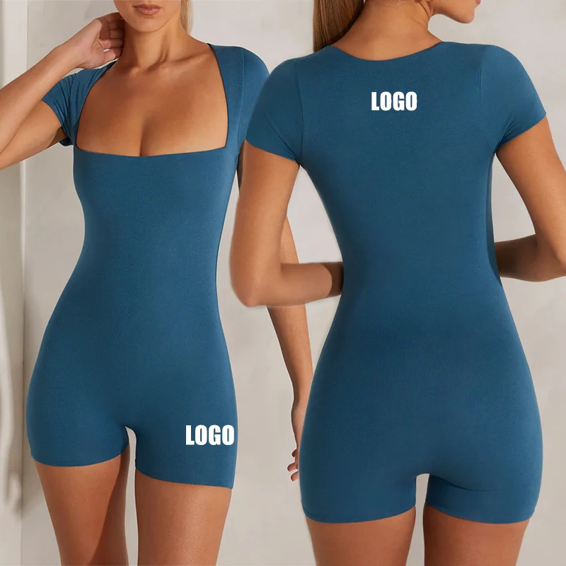 

Wholesale Dance Training Wear One Piece Slimming Compression Jumpsuit Workout Bodysuit Fitness Gym Yoga Romper For Women