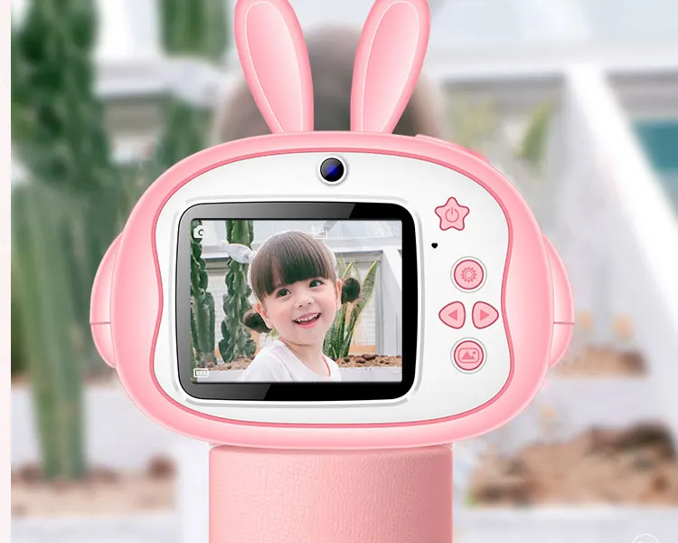 Factory Wholesale 12MP New Children Toys Cute Rabbit Child Photo HD 2.4-inch 720P Kids Digital Video Action Camera Amazon