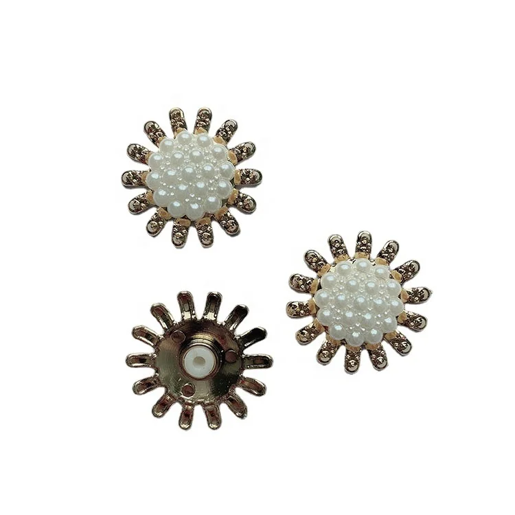 

XILIANGFEIZI Factory Wholesale Gold Plant Shoe Charms Fashion Sandal Buckle Plastic Metal Flower Shoe Charm