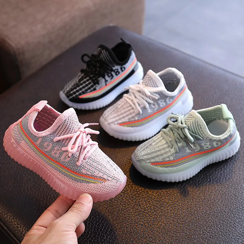 

2021 hot sale children sports shoes running shoes air breathe light weight shoes Sneaker For Boys And Girls, Black, green, grey, pink