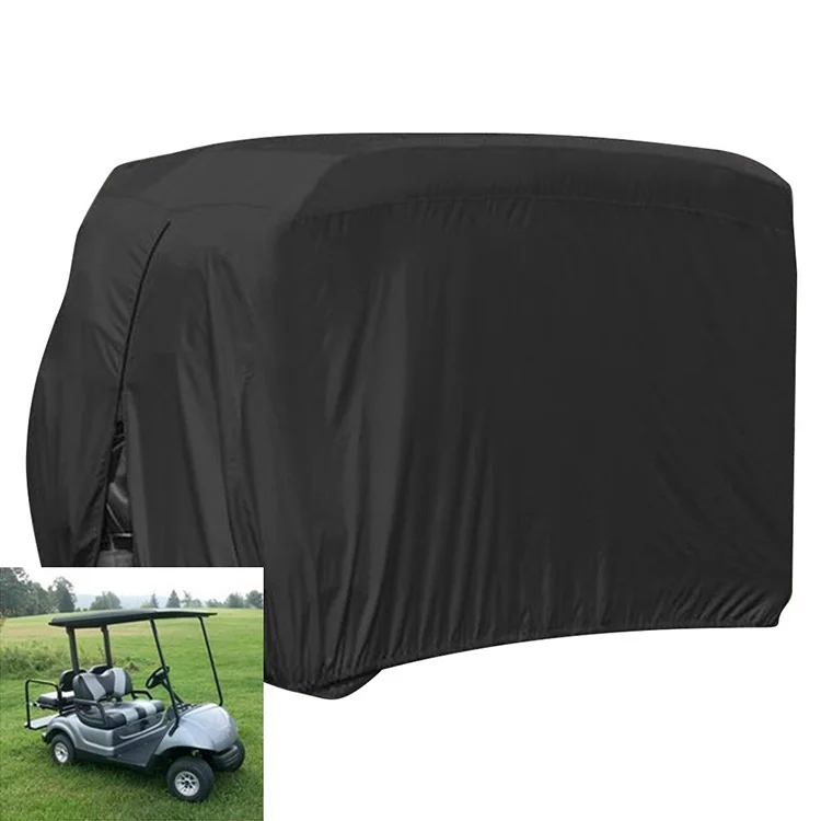 

Hot sell high quality 600D waterproof golf cart cover by yaheng, Black