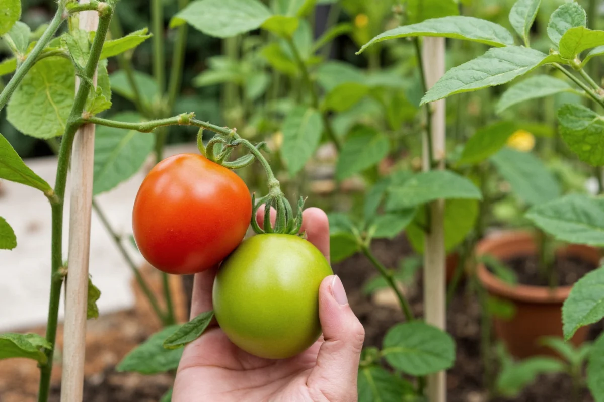 how to keep tomato plants upright