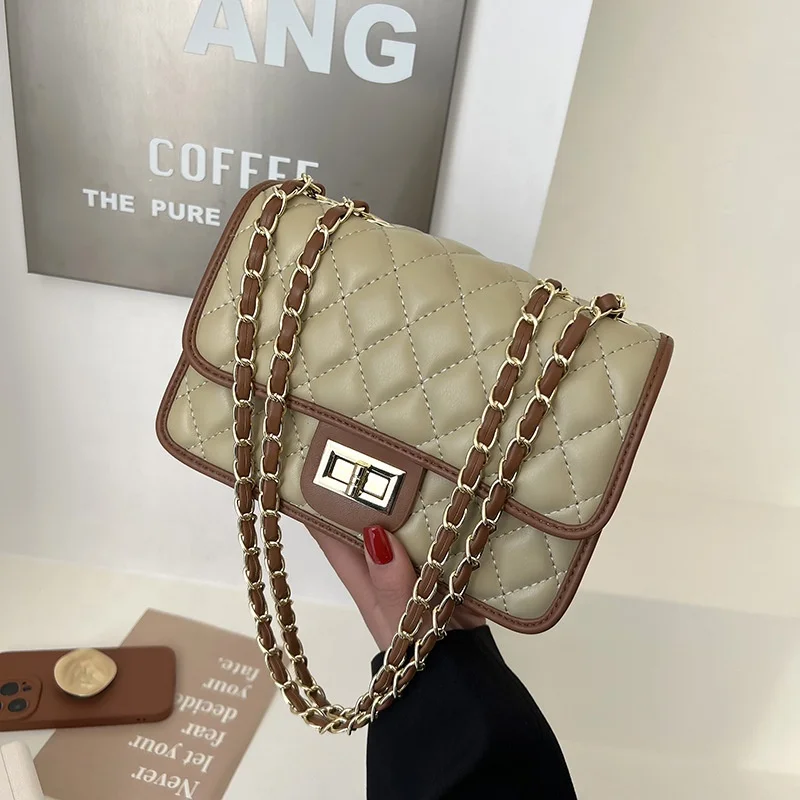 

2022 Drop Shipping Trendy PU Solid Color Crossbody Chain Shoulder Ladies Small jelly Purse Bags Women Handbag Leather