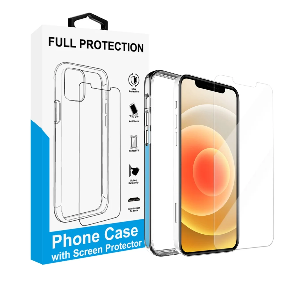 

2020 Vmax Phone Case for iPhone 12 for iPhone 12 Max Case with Tempered Glass Screen Protector