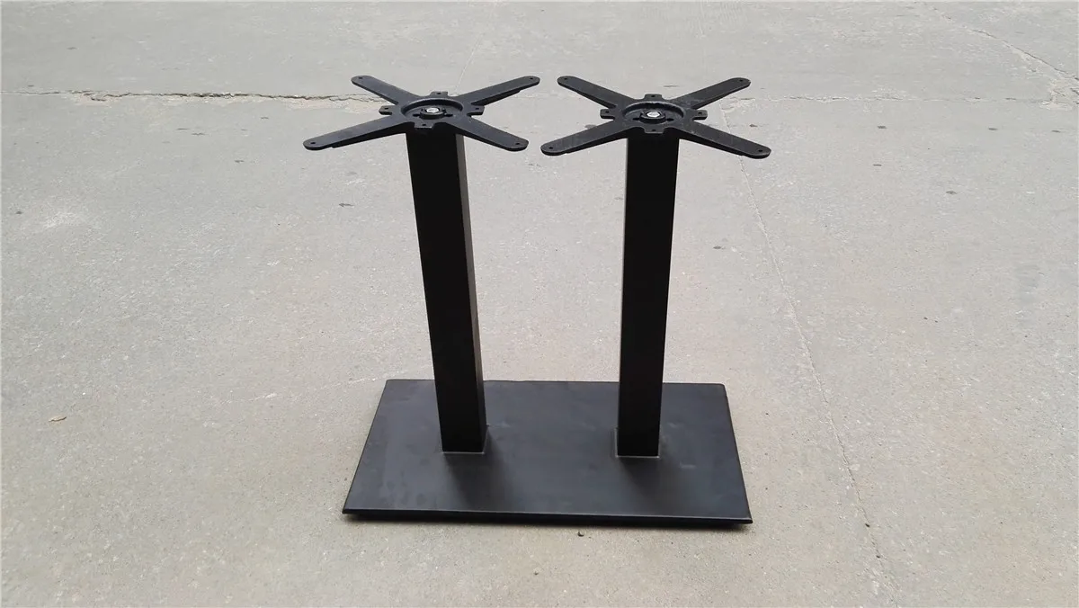 2019 new model industrial furniture double column powder coating casting iron table bases