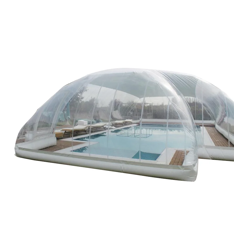 

Customized Transparent Inflatable Pool Dome With Covered Ceiling for pools